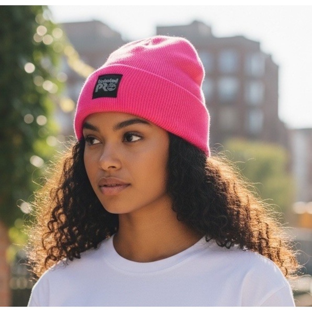 Timberland Pro Pink Beanie Unisex Cuffed Beanie Stretchable Watch‎ Cap